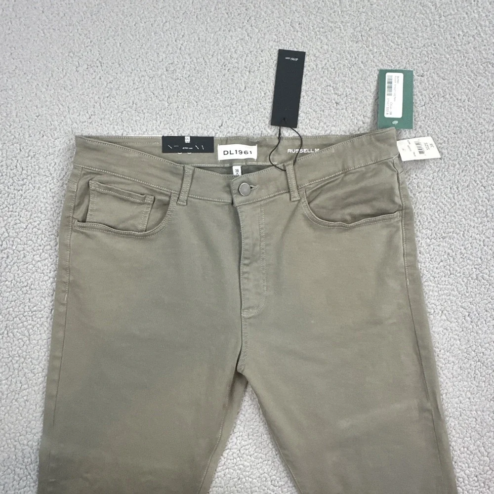 NWT DL 1961 Russell Slim Straight Pants Men 38x34 Palm Smart Denim XTwill